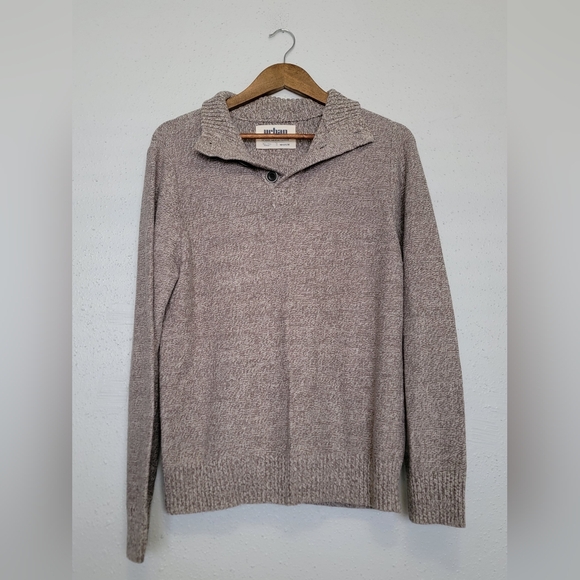 urban pipeline Other - Urban Pipeline Taupe Shawl-Collar Knit Sweater